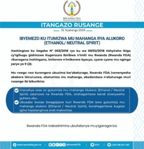 FDA yahagaritse Ethanol mu gihugu